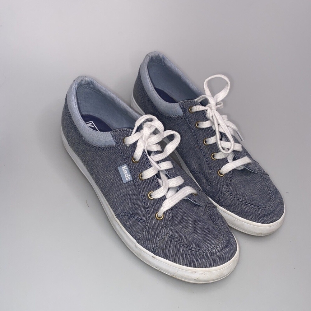 KEDS Center Canvas Sneakers Shoes WF59960 Blue Women’s Size 7 - Picture 3 of 11